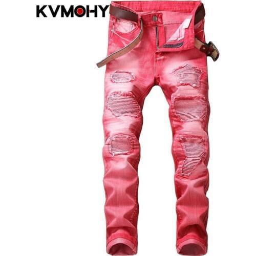 KVMOHY Men Skinny Jeans