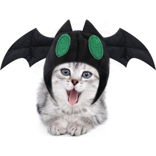 Legendog Halloween Bat Pet Hat Funny Halloween Pet Accessories Cute Bat Hats For Cats Pet-Accessories Halloween Fashion Pet Hat