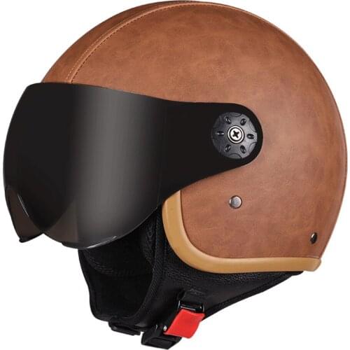 Motorcycle Helmet Single Lens Sunshade Motorcycle Helmet Motorcycle Mens And Womens Summer Breathable Safety Helmet Moto Casco