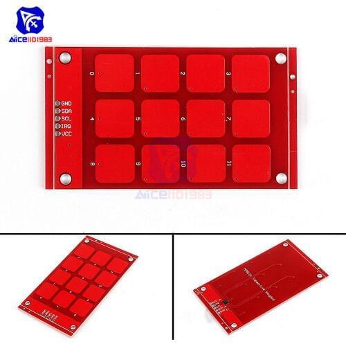 MPR121 CJMCU-122 Capacitive Touch Sensor Module 3*4 Buttons Keys Keyboard I2C Interface for Arduino