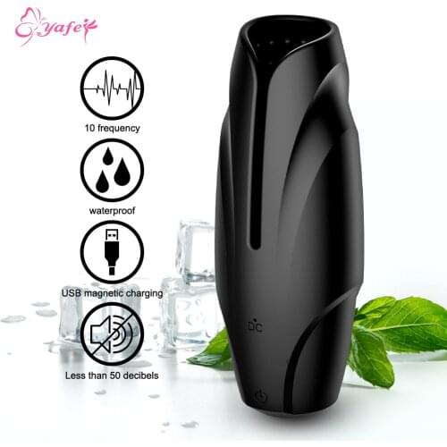 Male Penile Erection Training Masturbator Cup Deep Throat Vibrator Persistent Penis Pump Vibrator Erotic Toy Sex Product For Man