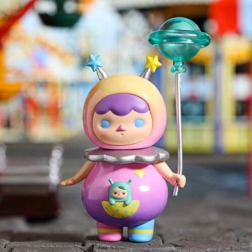 Pucky Balloon Blind Box POPMART Bubble of Matt Tide Play Hands Do Confirm Pucky Elves Baby Bok Kawaii Model Girl Gift Home Decor