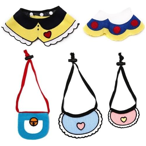 Cat Dog Bibs Scarf Collar Adjustable Pet Neckerchief Scarf Waterproof Saliva Towel Drool Dribble Bibs for Puppy Cat Dog