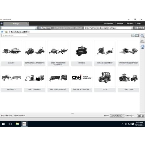 New Holland AG Europe NGPC [10.2020] Next Generation Parts Catalog OFFLINE