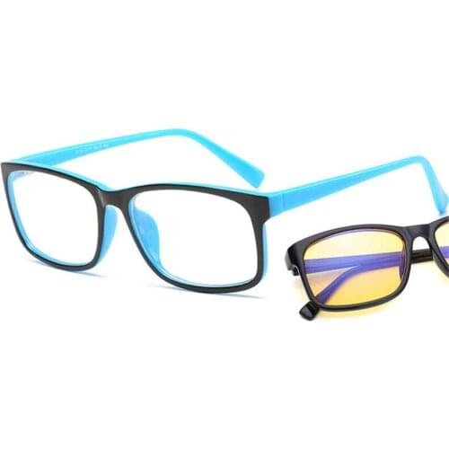 Anti blue rays computer Glasses Men Women Blue Light Coating Gaming Glasses yellow lenses protection eye Retro Spectacles
