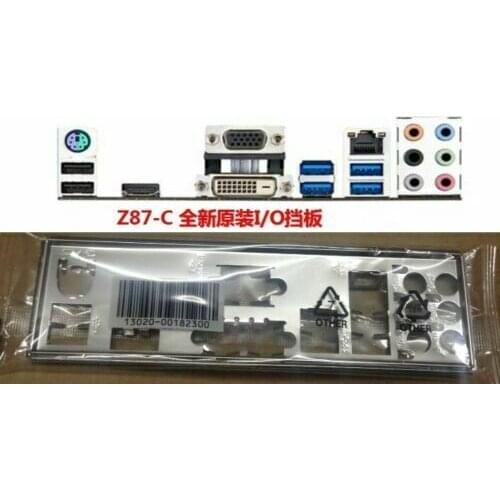 Original IO I/O Shield BackPlate Blende Bracket For Asus Z87-C