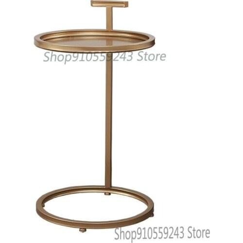 Custom Nordic Coffee Table Side Table Wrought Iron Small Corner Table Small Apartment Living Room Round Sofa Light Luxury Side T