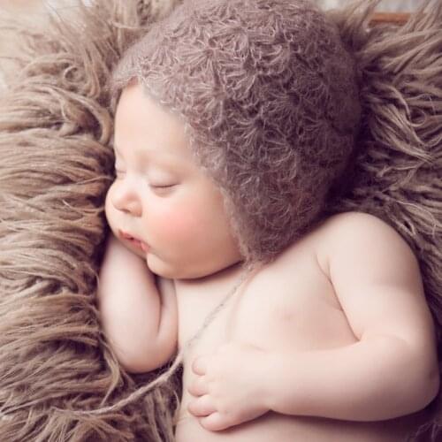 Newborn Photography Props Baby Photo Props Mohair Baby Hat Knitted Hat Props