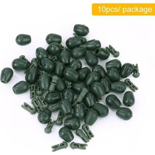 10pcs/lot Fishing Beads Quick Change Release Beads Connector Method ABS Feeder Line Holder Fishing Terminal Tackle