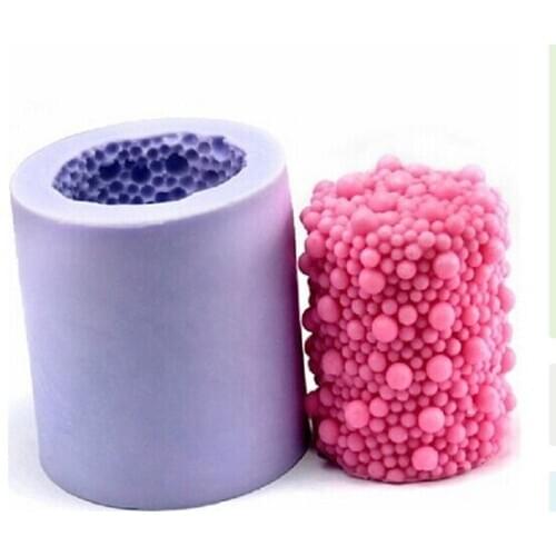 Bubble Silicone Mold Cylinder Soap Mold Candle Molds Diy Handmade Chocolate Jelly Cake Decorating Tools Mold Moulds PRZY