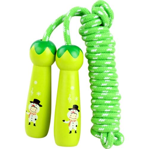 300CM Jump Rope Skipping for Children Long Cartoon Wooden Handle Jumping Ropes Cord Boys Girls Body Building Outdoor Sports Toys
