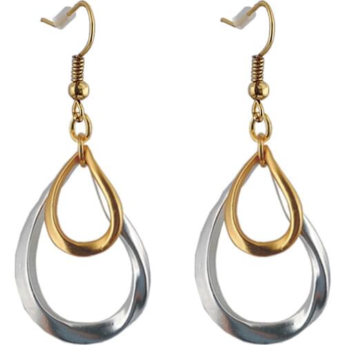 Modern Earrings Material Environmentally Friendly Earrings Teardrop-Shaped Earrings Color Plating