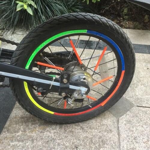 For Xiaomi Mijia Qicycle EF1 Electric Bicycle Bike Wheel Spokes Reflective Sticker Tube Safety Warning Strip Cycling Reflector
