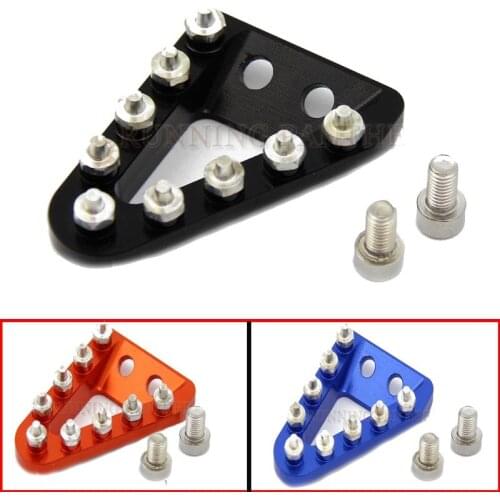 Enlarge Foot Rear Brake Pedal Lever Step Tip Plate For 125 250 350 450 SX SXF EXC EXCF XC XCF XCW Husqvarna TE FE TC FC FX
