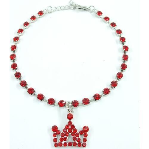 XPangle Rhinestones Pet Dog Collar Necklace Crown Puppy Dog Cat Chain Accessories for Small Dogs Cats Pet Collars for Chihuahua