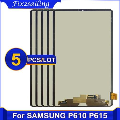 5 Piece/Lot AAA+ 10.4'' For Samsung Galaxy Tab S6 Lite 10.4 P610 P615 LCD Display Touch Screen Digitizer Assembly Replacement
