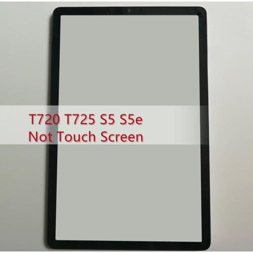 10.5" For Samsung Galaxy Tab 10.5" S5e S5 T720 T725 SM-T720 SM-T725 Outer Glass Panel Lens Replacement ( Not Touch Screen )