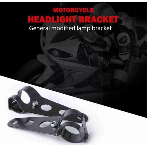 Retro Motorcycle Accessories Headlamp Headlight Front Fixed Absorber Headlight Bracket Mounting Shock Bracket V0X4
