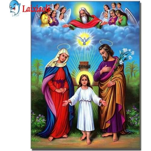 Diamond Embroidery Virgin and Jesus Full Square round Drill 5D DIY Diamond Painting Religion icon Rhinestone Pictures Mosaic