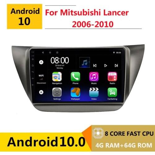 2 din 8 core android 10 car radio auto stereo for Mitsubishi Lancer 9 CS 2000 - 2010 navigation GPS DVD Multimedia Player