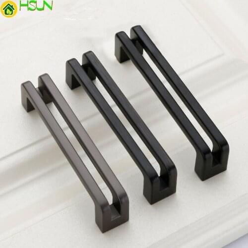 Black Zinc Alloy Kitchen Handles Drawer Handles Cabinet Knobs and Handles Furniture Handle Cupboard Handle Drawer Pulls