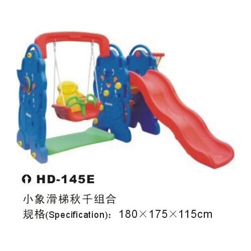 Kids indoor plastic slide* with basketball frame* with swing* / indoor playground equipment