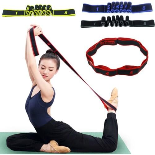 Adult Yoga Stretching Band Latin Dance Elastic Belt Foot Correction Fitness Stretch Open Crotch One-Character Horse