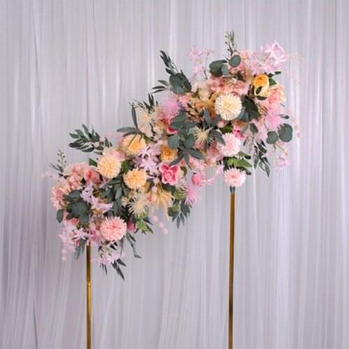 1M Silk Rose Peony Hydrangea Cited Artificial Flowers For Wedding Home Party Decoration Row Arch Door diy Fake Flowers Garland