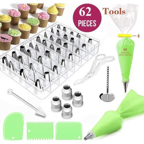 Meibum Cake Decorating Nozzles Pastry Scraper Converter Silicone Bag Cupcake Icing Piping Tips Dessert Baking Supplies Tools