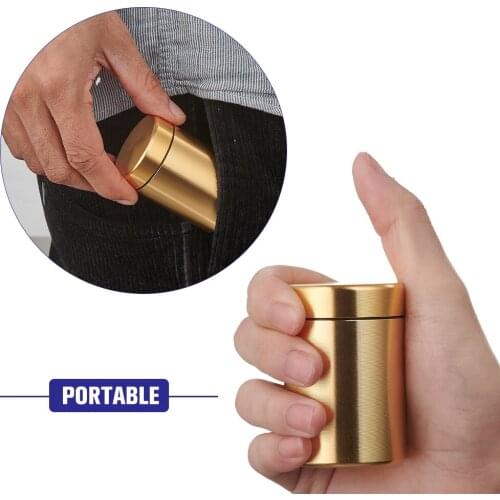 HONEYPUFF Pill Box Water Proof Airtight Aluminum Drug Case Bottle Holder Container Bottle Storage