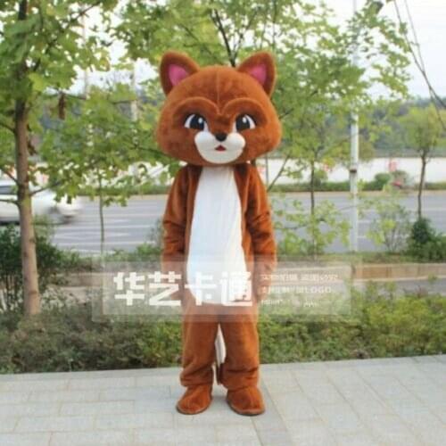 Brown Cat Mascot Costume Cosplay Party Game Animal Cartoon Fancy Dress Outfit Advertising Halloween Adults Parade Character Suit