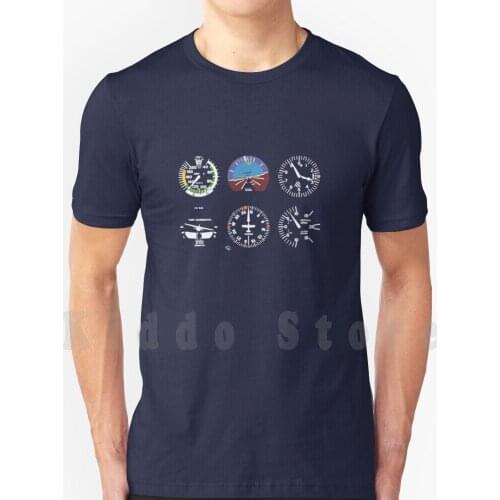 Cockpit Six Dials Flight Simulator Pilot T Shirt Cotton Men Diy Print Cool Tee Cockpit Six Dials Flight Simulator Pilot Flight