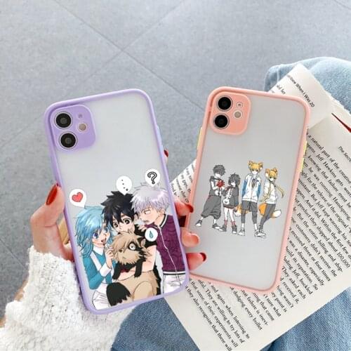 ZUIDID Cute Japan Anime Phone Case For iPhone XS MAX 12 11 Pro 7 X XR SE20 8 6Plus Pattern Transparent Soft TPU Back Cover Coque