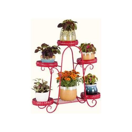 European-style balcony ground showy multilayer shelf, wrought iron flower pot restoring ancient ways, frame