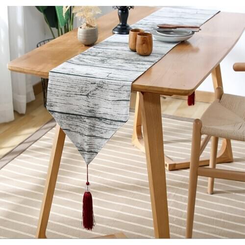 HLQON striped simple modern table runner table cloth cabinet cover bed runner cabinet cover home party festival decoration