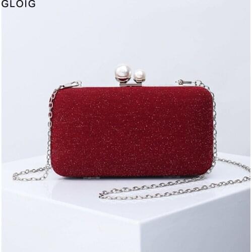 New Design 2021 Party Handbags With Metal Beading Fashion Day Clutches Purse Holder Crossbody Bag for Women
