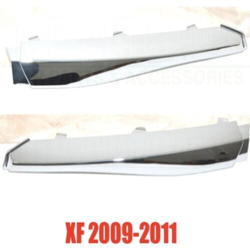 ROLLLSROVER Pair of Front Bumper Fog Lamp Molding Trim For Jaguar XF 2009-2011 Chrome Styling OEM C2Z3848 C2Z3847