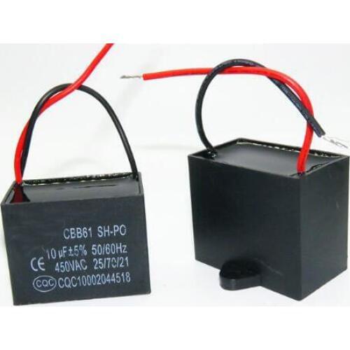 1PCS CBB61 AC450V 2.0uF Starting Capacitor Ceiling Fan Motor Running Capacitor