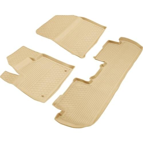 Citroen C4 Spacetourer Refref 4D Pool Designed Rubber Car Floor Mat 2017 and Present Beige