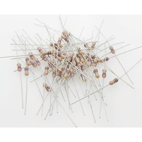 5pcs RI40 1/4W 1M 2M 5M 10M 22M 50M 100M ohm Glass glaze resistance Thick film resistors 5% 1000MR ohm