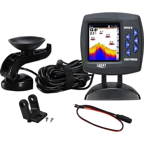 Fish Finder Wired Transducer Sensor Fishfinder Underwater Fishing Camera Portable Fish Finder Waterproof Underwater Monitor LCD