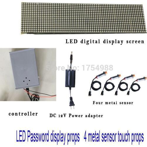 DIY Party 4 Metal sensor Password display audio propTakagism game real life escape room tools