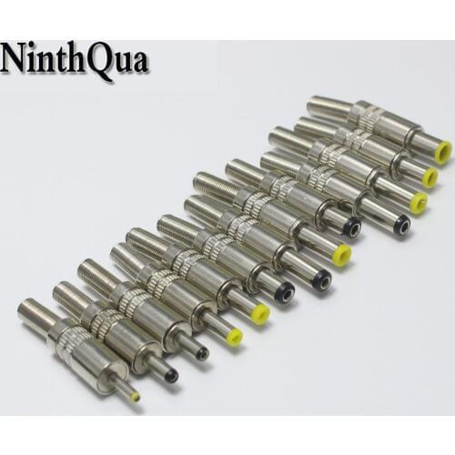 1pcs 5.5x2.5 5.5x2.1 4.8x1.7 4.0x1.7 3.5x1.35 3.5x1.1 2.5x0.7 6.5x4.4 5.0x3.0 mm Male DC Power Plug Audio Connector DIY Repair