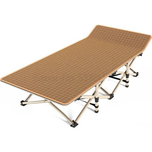 Folding bed single siesta office siesta lounge chair household adult simple portable marching bed