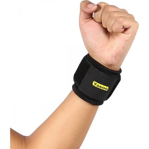 Yosoo Athletic Wrist Support Gym Breathable Neoprene Elastic Wrist Brace Golf Strap Compression Pad Braces Supports