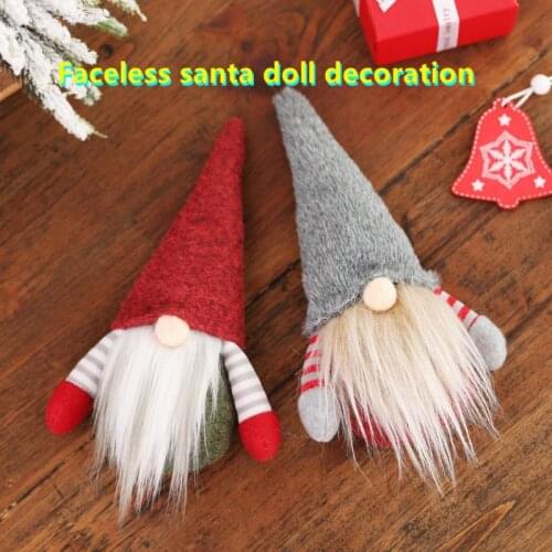 Christmas Faceless Old Man Doll Merry Christmas Tree Decorations For Home Decor Christmas New Year 2022 Hanging Ornaments 1pcs