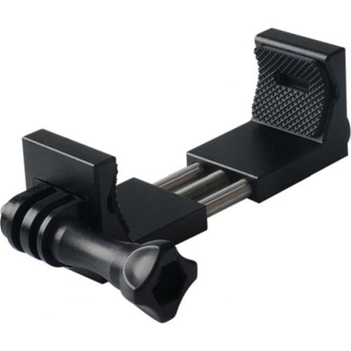 Universal Adjustable Mobile Phone Clip Bracket with 1/4 Screw Adapter Tripod Holder Mount