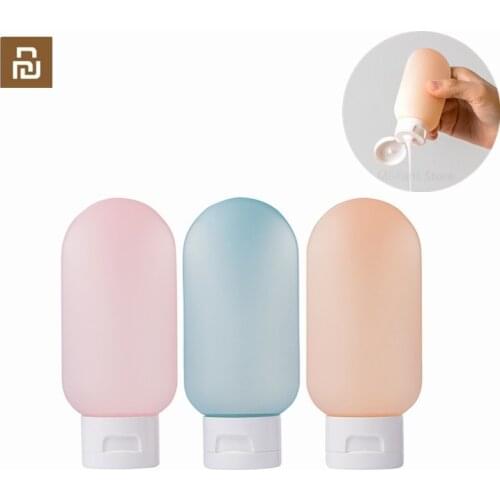 Youpin U Travel Sub Bottle Silicone Portable Easy Soft Skin-Friendly Healthy Safe 60ml/Piece for Family Travel 3pcs a Box