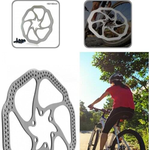 1 Set Durable High Performance Hollow Bike Floating Brake Steel Floating Brake Rotor Anti-corrosion for Mountain Bicycle