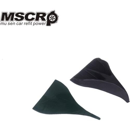 1pcs Car SUV Universal carbon fiber Vortex Generators Roof Shark Fins Spoiler Wing Kit